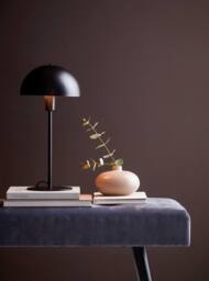 Nordlux Modern Indoor Table Lamp Black Metal E14 Dome Shade - Mains Powered, IP20 - thumbnail 4