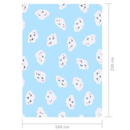 Berkfield Home Printed Rug Multicolour 160x230 cm Fabric - Size: 100 cm diameter - thumbnail 5