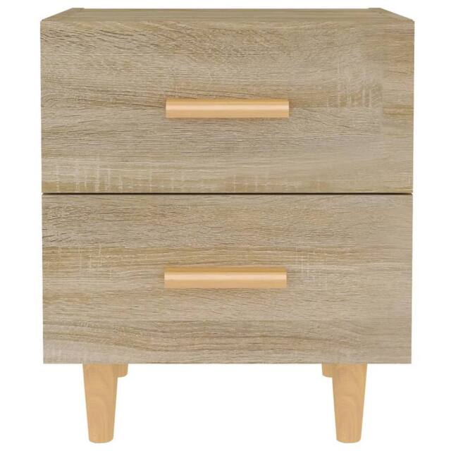 Berkfield Home Beautiful Bed Cabinets 2 pcs Sonoma Oak 40x35x47.5 cm in Light Tan - image 1