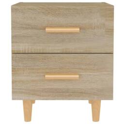Berkfield Home Beautiful Bed Cabinets 2 pcs Sonoma Oak 40x35x47.5 cm in Light Tan - thumbnail 1