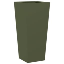 Berkfield Home Durable Garden Planter Olive Green 35x35x75 cm Steel - Size: 35 x 35 x 75 cm - thumbnail 6