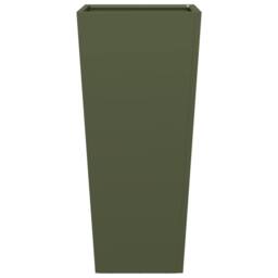 Berkfield Home Durable Garden Planter Olive Green 35x35x75 cm Steel - Size: 35 x 35 x 75 cm - thumbnail 5