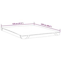 Berkfield Home Mattress Protector White 120x220 cm Waterproof - thumbnail 7
