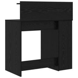 Berkfield Home Modern Desk with Storage Black Oak 90x48x101.5 cm Engineered wood - thumbnail 7