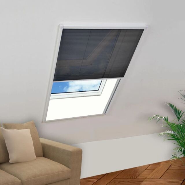 Berkfield Home Plisse Insect Screen for Windows Aluminium 80x100 cm in Black - image 1