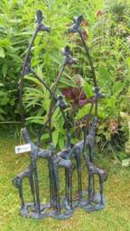 Inspirational Gifting Giraffe Family Sculpture Ornament with an Aged Bronze Finish - thumbnail 3