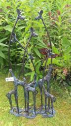 Inspirational Gifting Giraffe Family Sculpture Ornament with an Aged Bronze Finish - thumbnail 2