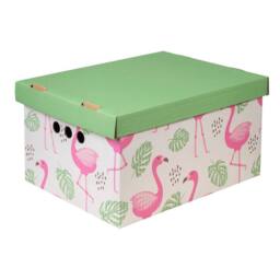 NESTLUNE 2pc Decorative Storage Boxes Home Office Box in Green - thumbnail 5