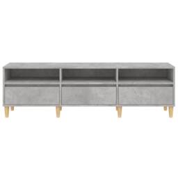 Berkfield Home TV Cabinet Concrete Grey 150x30x44.5 cm Engineered Wood - thumbnail 6