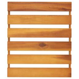 Berkfield Home 3-Tier Folding Shelf Brown 43x31x63 cm Solid Wood Acacia - Size: 43 x 31 x 63 cm - thumbnail 7