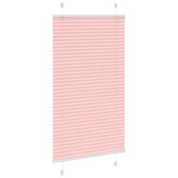 Berkfield Home Pleated Blind Pink 80x150 cm Fabric Width 79.4 cm Polyester - thumbnail 1