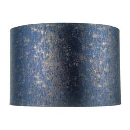 Happy Homewares Midnight Blue Jacquard Fabric Lamp Shade with Gold Foil Fleck Accents - Size: 12 inches - thumbnail 4