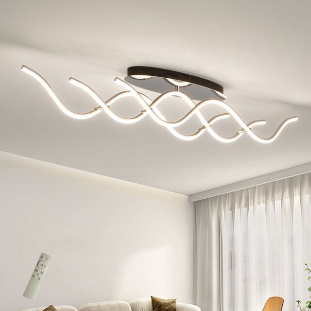 Garwarm 3-Light 103cm LED Dimmable Linear Flush Mount in White - image 1
