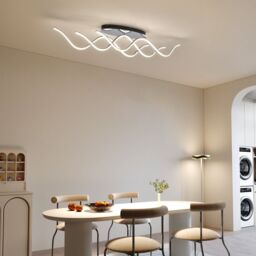 Garwarm 3-Light 103cm LED Dimmable Linear Flush Mount in White - thumbnail 2