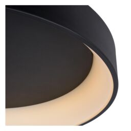 Lucide 'TALOWE' Dimmable Stylish Indoor Decorative LED Flush Ceiling Light in Black - thumbnail 4