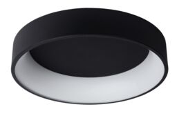 Lucide 'TALOWE' Dimmable Stylish Indoor Decorative LED Flush Ceiling Light in Black - thumbnail 2