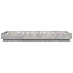 Berkfield Home Bed Frame without Mattress Concrete Grey 75x190 cm Small Single - thumbnail 5