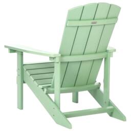 Wyld and Coco Garden Chair Light Green - Weather-Resistant Faux Wood Outdoor Lounge - thumbnail 5
