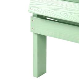 Wyld and Coco Garden Chair Light Green - Weather-Resistant Faux Wood Outdoor Lounge - thumbnail 7