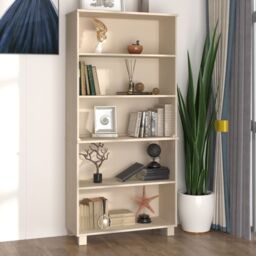 Berkfield Home Highboard HAMAR Solid Wood Pine Honey Brown
