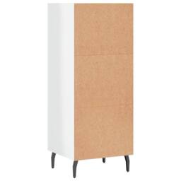 Berkfield Home Sideboard High Gloss White 34.5x32.5x90 cm Engineered Wood - thumbnail 6