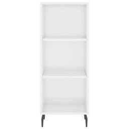 Berkfield Home Sideboard High Gloss White 34.5x32.5x90 cm Engineered Wood - thumbnail 4