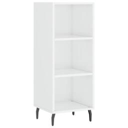 Berkfield Home Sideboard High Gloss White 34.5x32.5x90 cm Engineered Wood - thumbnail 2