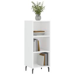 Berkfield Home Sideboard High Gloss White 34.5x32.5x90 cm Engineered Wood - thumbnail 3