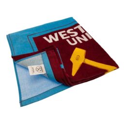 West Ham United FC Crest Beach Towel in Maroon - thumbnail 2
