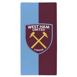 West Ham United FC Crest Beach Towel in Maroon
