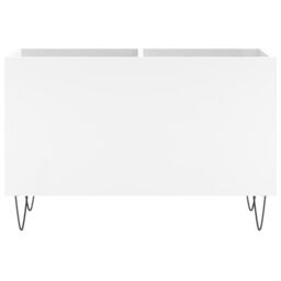 Berkfield Home Record Cabinet White 74.5x38x48 cm Engineered Wood - thumbnail 4
