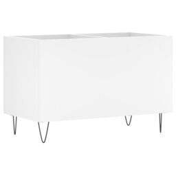 Berkfield Home Record Cabinet White 74.5x38x48 cm Engineered Wood - thumbnail 2