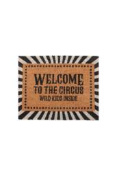KDMD Welcome to the Circus Doormat - Wild Kids Inside, Black & White - Size: Medium - thumbnail 3