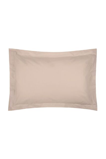 Belledorm Easy Care 200 Thread Count Cotton Polyester Percale Oxford Pillowcase in Cream - image 1