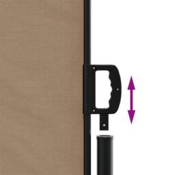 Berkfield Home Retractable Side Awning Taupe 220x600 cm - thumbnail 6