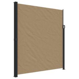 Berkfield Home Retractable Side Awning Taupe 220x600 cm - thumbnail 2