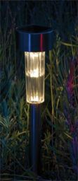 Luxform Solar Fuego Garden Spike Stainless Steel in Silver - thumbnail 3
