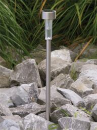 Luxform Solar Fuego Garden Spike Stainless Steel in Silver - thumbnail 2