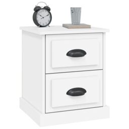 Berkfield Home Bedside Cabinets 2 pcs White 39x39x47.5 cm Engineered Wood - thumbnail 5