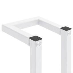 Berkfield Home Towel Rack White 12.5x12.5x60 cm Steel - thumbnail 6
