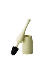 Cosmic Toilet brush & holder, Lime, Soft-finish coating, Saku Collection in Lime - thumbnail 3