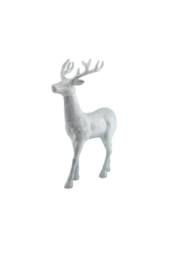 KDMD Glitter Standing Reindeer - Silver 45cm - thumbnail 2