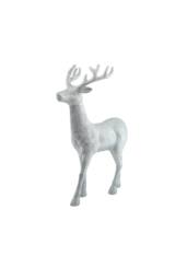 KDMD Glitter Standing Reindeer - Silver 45cm - thumbnail 1