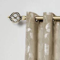 New Edge Blinds 16-19mm Cage Extendable Eyelet Metal Curtain Pole Set in Bronze - Size: 120 cm - thumbnail 2