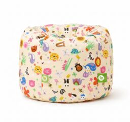 Bean Lazy Cotton Party Animals Bean Bag Child Size in Light Beige - Size: Small - thumbnail 2