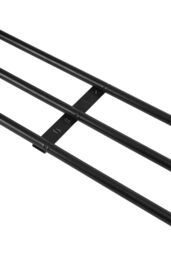 Living and Home 71cm Premium Iron Space-Saving Bathroom Wall Mounted Towel Rack in Black - thumbnail 6