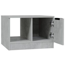 Berkfield Home Coffee Table Concrete Grey 50x50x36 cm Engineered Wood - Size: 50 x 50 x 36 cm - thumbnail 6