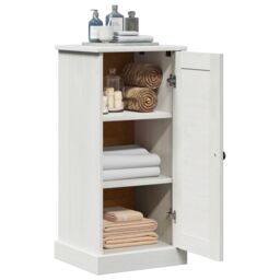 Berkfield Home Bathroom Cabinet with Shelf with Storage with Door Antique white MDF - thumbnail 3