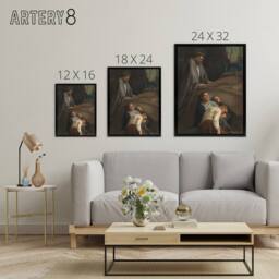 "Artery8 Magnus Enckell Prayer in the Garden of Gethsemane Framed Canvas Art - Size: W12"" x H16""" - thumbnail 4