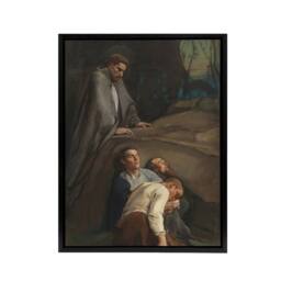 "Artery8 Magnus Enckell Prayer in the Garden of Gethsemane Framed Canvas Art - Size: W12"" x H16""" - thumbnail 1